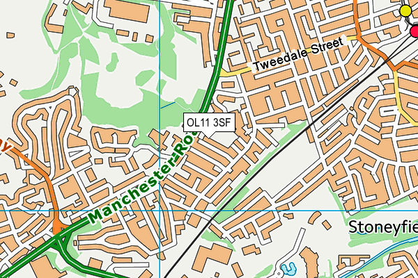 OL11 3SF map - OS VectorMap District (Ordnance Survey) OL11 3SF map - OS VectorMap District (Ordnance Survey)