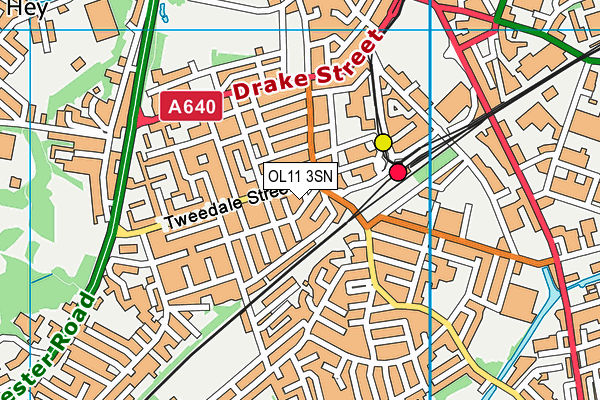 OL11 3SN map - OS VectorMap District (Ordnance Survey) OL11 3SN map - OS VectorMap District (Ordnance Survey)