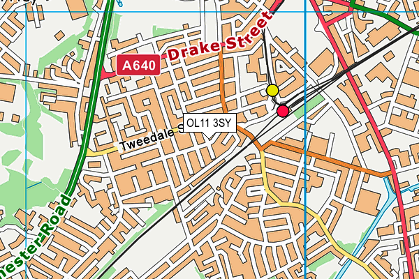 OL11 3SY map - OS VectorMap District (Ordnance Survey) OL11 3SY map - OS VectorMap District (Ordnance Survey)
