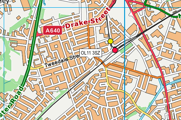 OL11 3SZ map - OS VectorMap District (Ordnance Survey) OL11 3SZ map - OS VectorMap District (Ordnance Survey)
