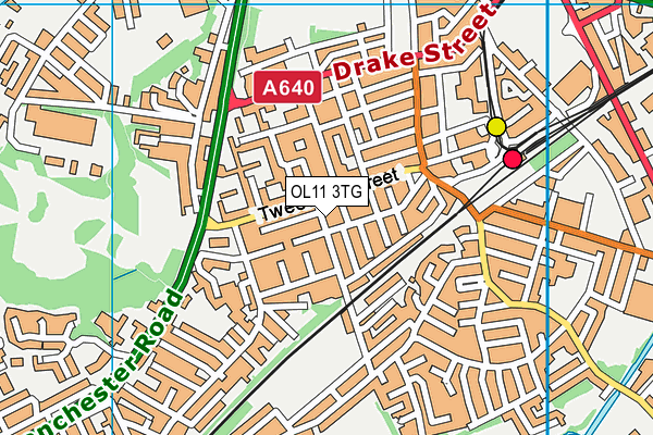 OL11 3TG map - OS VectorMap District (Ordnance Survey) OL11 3TG map - OS VectorMap District (Ordnance Survey)