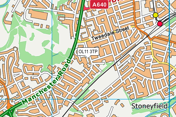 OL11 3TP map - OS VectorMap District (Ordnance Survey) OL11 3TP map - OS VectorMap District (Ordnance Survey)