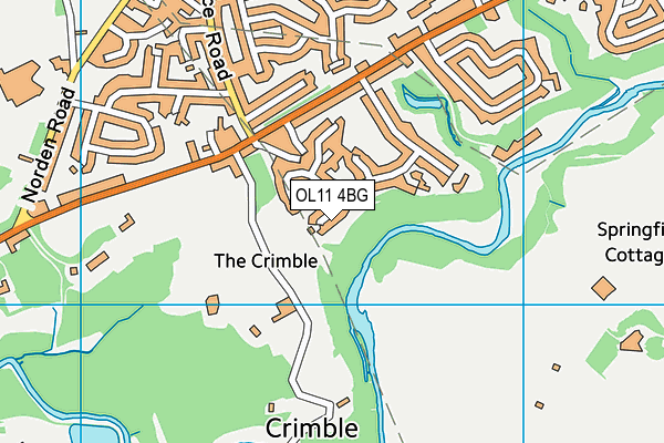 OL11 4BG map - OS VectorMap District (Ordnance Survey) OL11 4BG map - OS VectorMap District (Ordnance Survey)