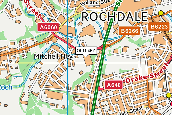 OL11 4EZ map - OS VectorMap District (Ordnance Survey) OL11 4EZ map - OS VectorMap District (Ordnance Survey)