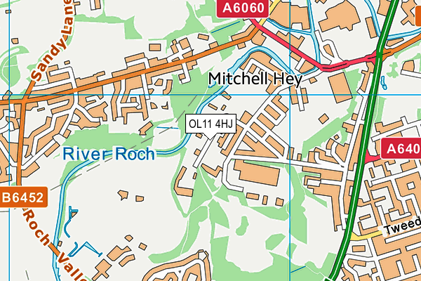 OL11 4HJ map - OS VectorMap District (Ordnance Survey) OL11 4HJ map - OS VectorMap District (Ordnance Survey)