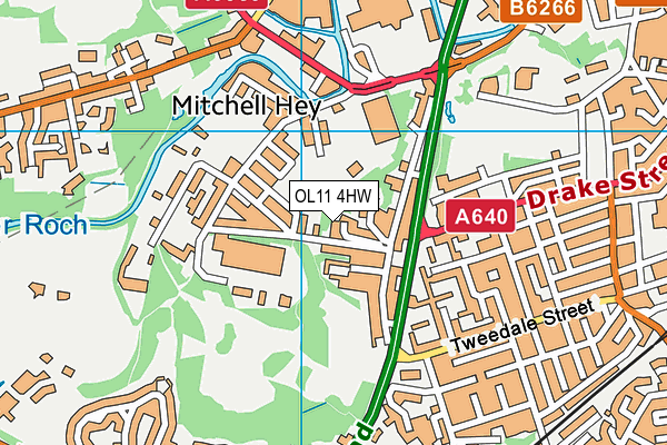 OL11 4HW map - OS VectorMap District (Ordnance Survey) OL11 4HW map - OS VectorMap District (Ordnance Survey)