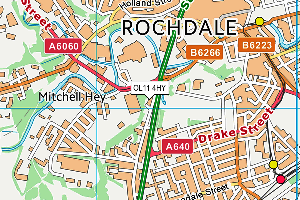 OL11 4HY map - OS VectorMap District (Ordnance Survey)