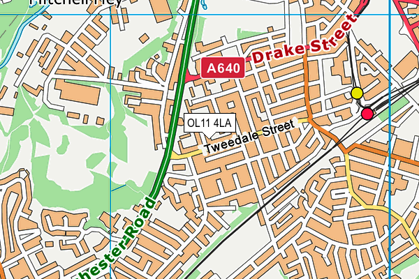 OL11 4LA map - OS VectorMap District (Ordnance Survey) OL11 4LA map - OS VectorMap District (Ordnance Survey)