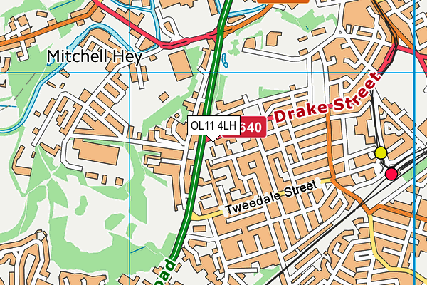 OL11 4LH map - OS VectorMap District (Ordnance Survey) OL11 4LH map - OS VectorMap District (Ordnance Survey)