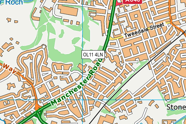 OL11 4LN map - OS VectorMap District (Ordnance Survey) OL11 4LN map - OS VectorMap District (Ordnance Survey)