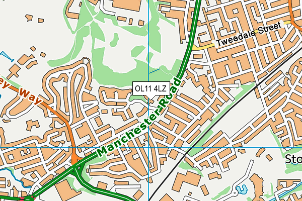 OL11 4LZ map - OS VectorMap District (Ordnance Survey) OL11 4LZ map - OS VectorMap District (Ordnance Survey)