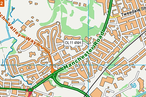 OL11 4NH map - OS VectorMap District (Ordnance Survey) OL11 4NH map - OS VectorMap District (Ordnance Survey)
