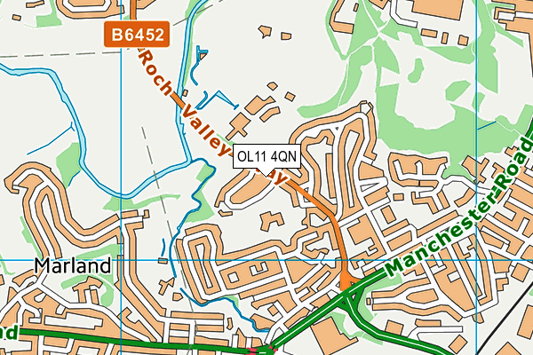 OL11 4QN map - OS VectorMap District (Ordnance Survey)