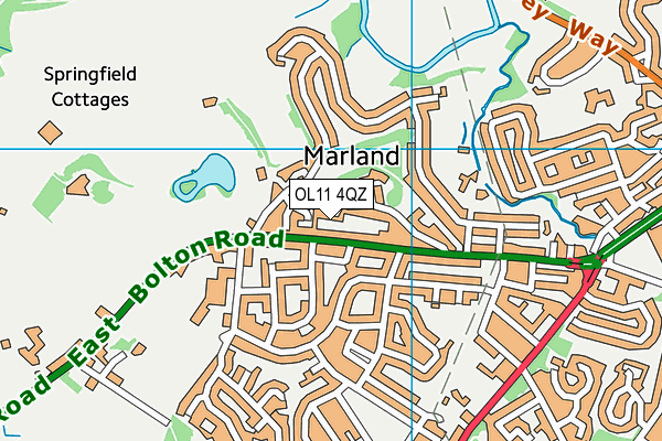 OL11 4QZ map - OS VectorMap District (Ordnance Survey) OL11 4QZ map - OS VectorMap District (Ordnance Survey)