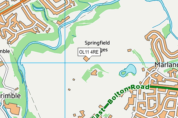 OL11 4RE map - OS VectorMap District (Ordnance Survey) OL11 4RE map - OS VectorMap District (Ordnance Survey)