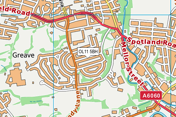 OL11 5BH map - OS VectorMap District (Ordnance Survey) OL11 5BH map - OS VectorMap District (Ordnance Survey)