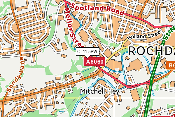 OL11 5BW map - OS VectorMap District (Ordnance Survey) OL11 5BW map - OS VectorMap District (Ordnance Survey)