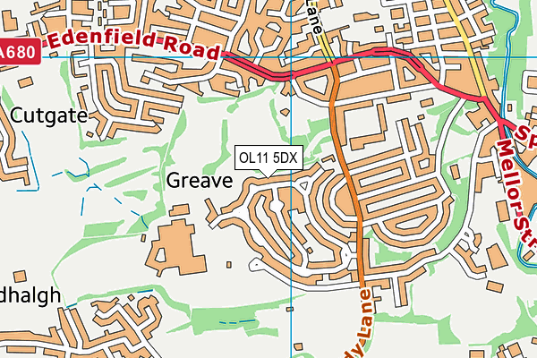 OL11 5DX map - OS VectorMap District (Ordnance Survey) OL11 5DX map - OS VectorMap District (Ordnance Survey)