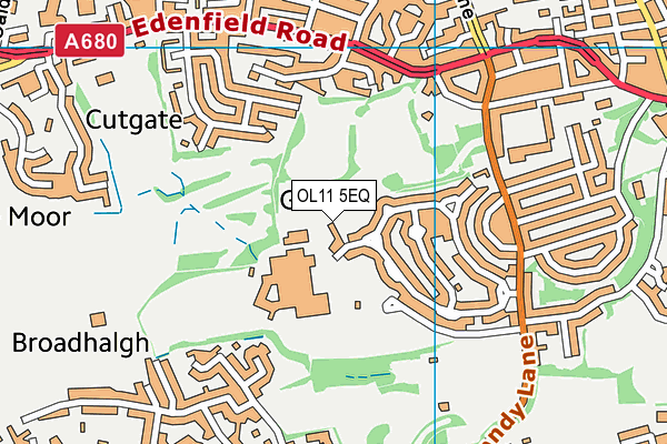 OL11 5EQ map - OS VectorMap District (Ordnance Survey) OL11 5EQ map - OS VectorMap District (Ordnance Survey)