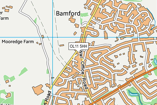 OL11 5HH map - OS VectorMap District (Ordnance Survey) OL11 5HH map - OS VectorMap District (Ordnance Survey)