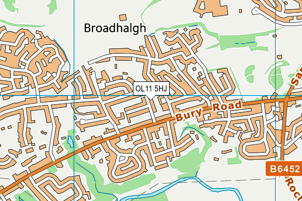 OL11 5HJ map - OS VectorMap District (Ordnance Survey) OL11 5HJ map - OS VectorMap District (Ordnance Survey)
