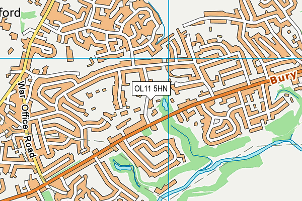 OL11 5HN map - OS VectorMap District (Ordnance Survey) OL11 5HN map - OS VectorMap District (Ordnance Survey)