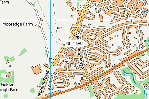 OL11 5HU map - OS VectorMap District (Ordnance Survey) OL11 5HU map - OS VectorMap District (Ordnance Survey)