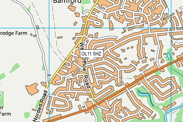OL11 5HZ map - OS VectorMap District (Ordnance Survey) OL11 5HZ map - OS VectorMap District (Ordnance Survey)