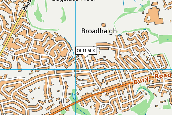 OL11 5LX map - OS VectorMap District (Ordnance Survey) OL11 5LX map - OS VectorMap District (Ordnance Survey)
