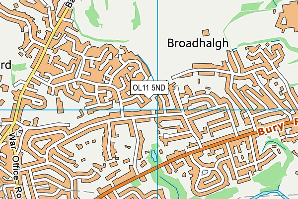 OL11 5ND map - OS VectorMap District (Ordnance Survey) OL11 5ND map - OS VectorMap District (Ordnance Survey)