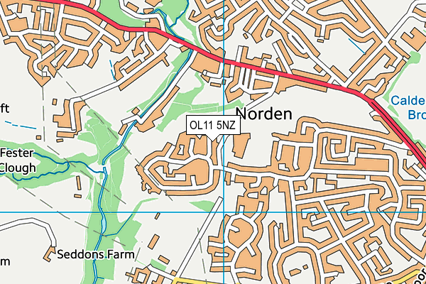 OL11 5NZ map - OS VectorMap District (Ordnance Survey) OL11 5NZ map - OS VectorMap District (Ordnance Survey)