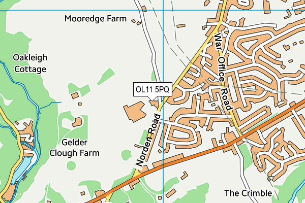 OL11 5PQ map - OS VectorMap District (Ordnance Survey) OL11 5PQ map - OS VectorMap District (Ordnance Survey)