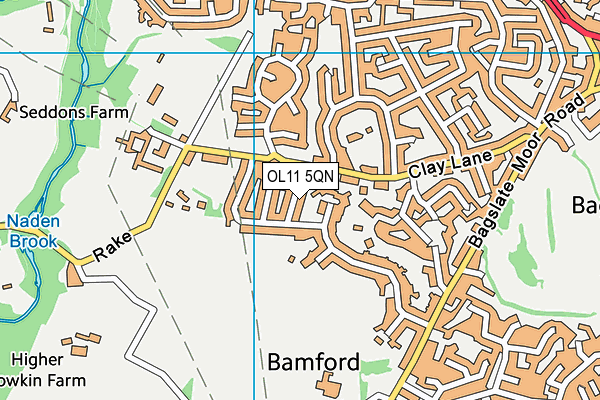OL11 5QN map - OS VectorMap District (Ordnance Survey) OL11 5QN map - OS VectorMap District (Ordnance Survey)