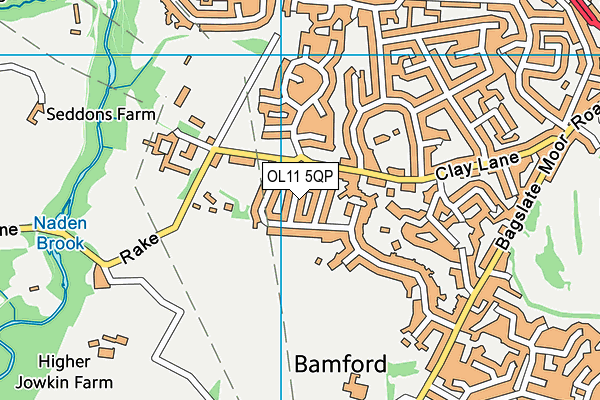 OL11 5QP map - OS VectorMap District (Ordnance Survey)