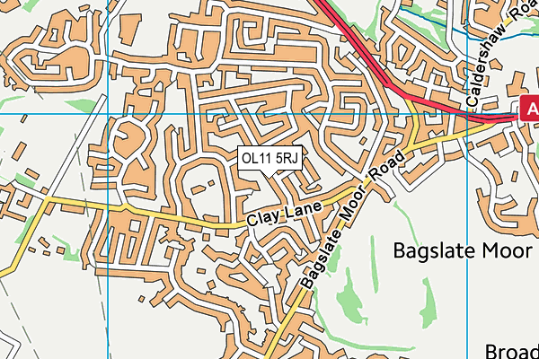OL11 5RJ map - OS VectorMap District (Ordnance Survey) OL11 5RJ map - OS VectorMap District (Ordnance Survey)