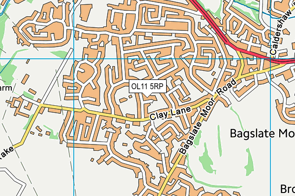 OL11 5RP map - OS VectorMap District (Ordnance Survey) OL11 5RP map - OS VectorMap District (Ordnance Survey)