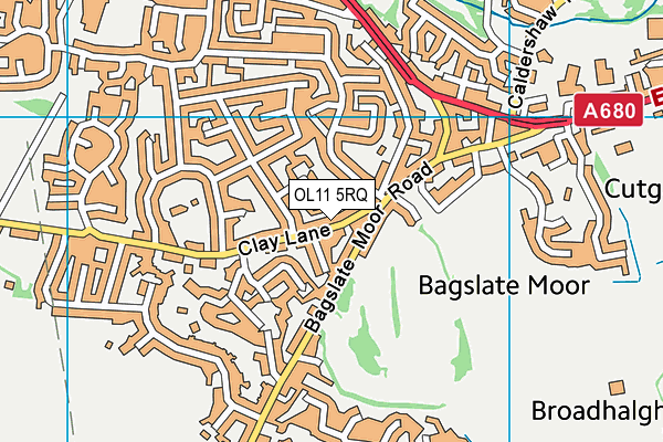 OL11 5RQ map - OS VectorMap District (Ordnance Survey) OL11 5RQ map - OS VectorMap District (Ordnance Survey)