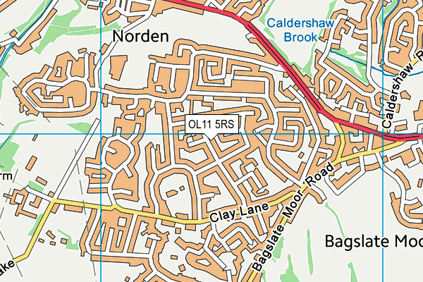 OL11 5RS map - OS VectorMap District (Ordnance Survey)