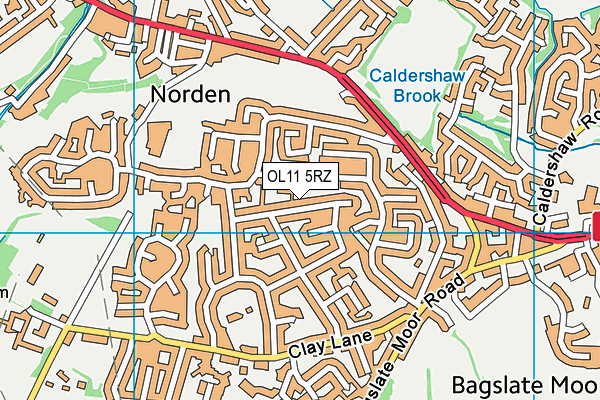 OL11 5RZ map - OS VectorMap District (Ordnance Survey) OL11 5RZ map - OS VectorMap District (Ordnance Survey)