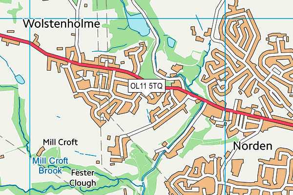 OL11 5TQ map - OS VectorMap District (Ordnance Survey)