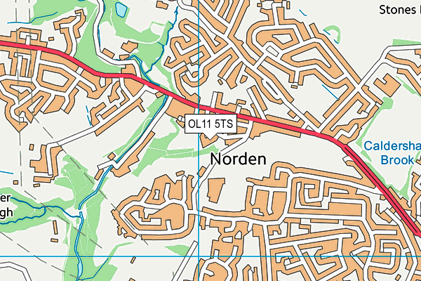 OL11 5TS map - OS VectorMap District (Ordnance Survey) OL11 5TS map - OS VectorMap District (Ordnance Survey)