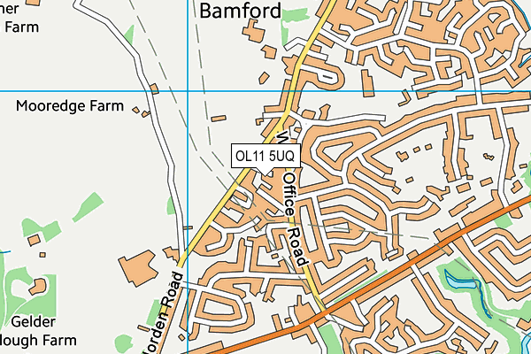 OL11 5UQ map - OS VectorMap District (Ordnance Survey) OL11 5UQ map - OS VectorMap District (Ordnance Survey)