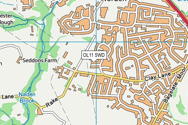 OL11 5WD map - OS VectorMap District (Ordnance Survey) OL11 5WD map - OS VectorMap District (Ordnance Survey)