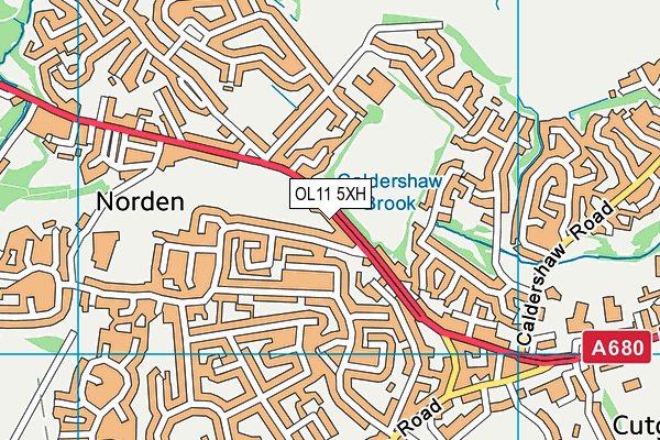 OL11 5XH map - OS VectorMap District (Ordnance Survey) OL11 5XH map - OS VectorMap District (Ordnance Survey)
