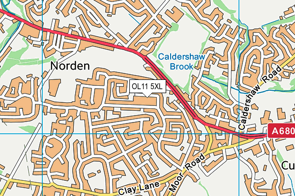 OL11 5XL map - OS VectorMap District (Ordnance Survey) OL11 5XL map - OS VectorMap District (Ordnance Survey)