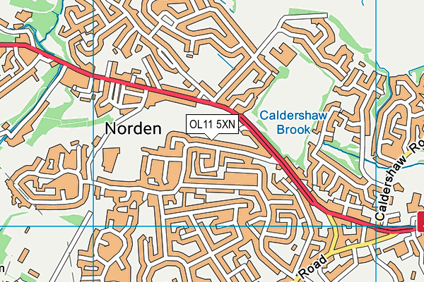 OL11 5XN map - OS VectorMap District (Ordnance Survey) OL11 5XN map - OS VectorMap District (Ordnance Survey)