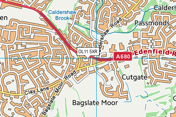 OL11 5XR map - OS VectorMap District (Ordnance Survey) OL11 5XR map - OS VectorMap District (Ordnance Survey)