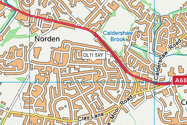OL11 5XY map - OS VectorMap District (Ordnance Survey) OL11 5XY map - OS VectorMap District (Ordnance Survey)