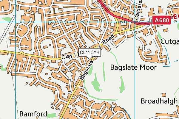 OL11 5YH map - OS VectorMap District (Ordnance Survey) OL11 5YH map - OS VectorMap District (Ordnance Survey)