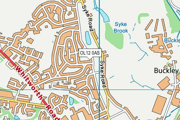 OL12 0AS map - OS VectorMap District (Ordnance Survey) OL12 0AS map - OS VectorMap District (Ordnance Survey)